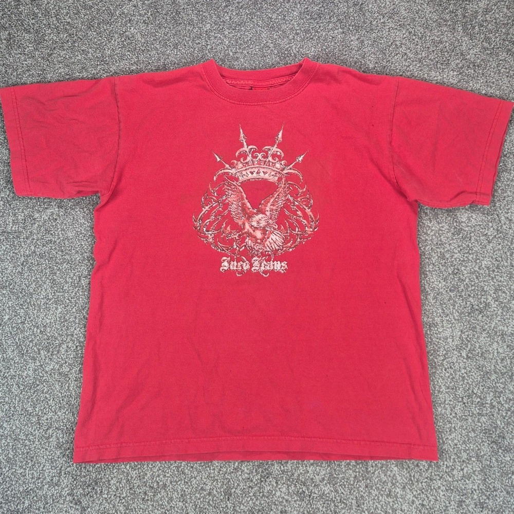Vintage JNCO Jeans T-Shirt Mens Large Red Eagle Graphic Skater Streetwear